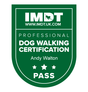 Professional Dog Walkers certification logo